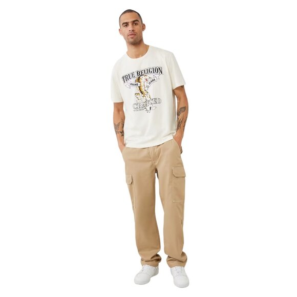 True Religion Cargo Pants Travertine Khaki Relaxed Style - Picture 6 of 6